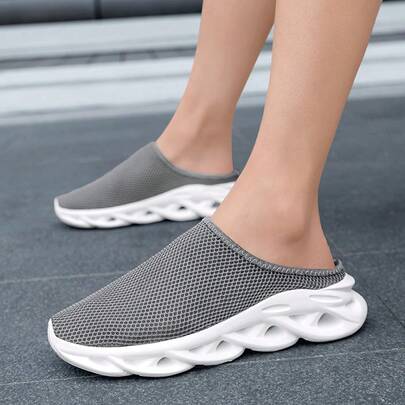 Zapatillas deportivas de verano casuales sin cordones para hombres, con suela antideslizante, zapatos para caminar en la playa, sandalias de moda para exteriores para vacaciones y viajes