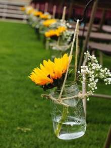 6pcs Realistic Sunflower Stems, Suitable For DIY Crafts And Home Decor - Lifelike Blooming Artificial Flowers For Indoor/Outdoor Use, Can Be Used For Bridal Bouquets, Tabletop Decor, Valentine's Day, Gifts, Handmade Sunflower Long Stem Fake Large Sunflower Decor For Outdoor Home, Wedding, Birthday Party, Thanksgiving - Multicolor - View 3