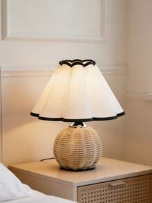 1pc USB Powered Woven Desk Lamp, Retro Style Lamp, Suitable For Bedside, Hostel, Dining Room, Camping, Warm Light Atmosphere Lamp - Warm white light - View 11