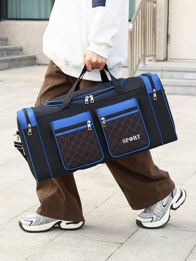 1pc Large Capacity Wet & Dry Separated Travel Toiletry Bag, Suitable For Travel, Vacation, Business Trip , Beach Bag