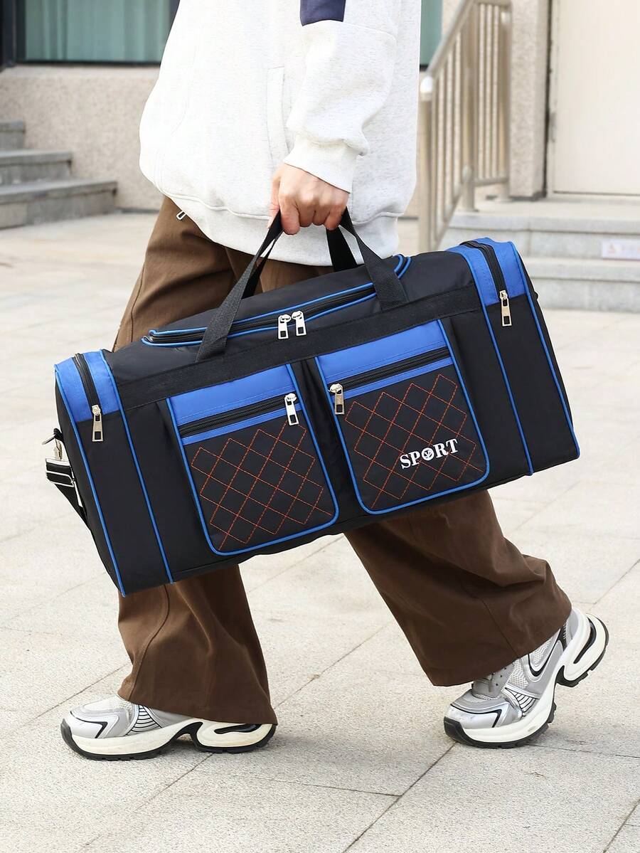 1pc Large Capacity Wet & Dry Separated Travel Toiletry Bag, Suitable For Travel, Vacation, Business Trip , Beach Bag - Multicolor - View 1