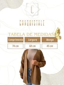 Women's Basic Knitting Mousse Puff Sleeve Cardigan - Camel - View 5