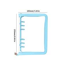 A5/A6 Multi-Color Zipper Binder, Refillable Pages, Suitable For School, Office, Planner, Travel Photo Album, Note-Taking, Creative Writing, DIY Scrapbook, Memo Pad, Travel Journal, Cash/Check Holder School Supplies - Multicolor - View 4