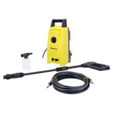 Hidrolavadora eléctrica Maxflu 16300 de 1750 PSI ideal para limpieza profunda de autos, patios, pisos y fachadas. Potente, compacta y fácil de usar para el hogar. - Amarillo - Ver 1
