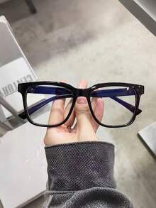 1副/2副复古方形大框超轻男女通用透明镜片眼镜，适合户外活动和摄影 - 無色 - 查看 12