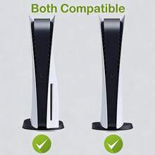 Play/Sta/Tion 5 Anti-Slip Vertical Stand - Compatible With Disc And Digital Editions, Sturdy Base Stand, Essential Gaming Console Accessory - Black - View 4