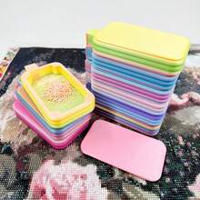 多色弧形钻石画托盘 - 交织弧形封闭设计，混色手工工艺托盘，配有符合人体工学的手柄，适用于钻石画套装。托盘色彩鲜艳，制作稳定。 - 彩色 - 查看 8