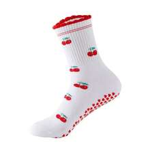 我推荐女士图案棉质防滑袜，硅胶防滑瑜伽袜。 - 彩色 - 查看 14