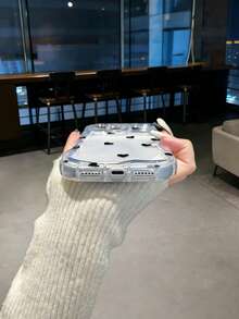 Cream Textured Wavy Edge Glossy Heart Painted Anti-Drop Phone Case Compatible With IPhone 17pro/17Air /17/17promax16/11/16pro/16plus/16promax/16e/15Promax/13/14/12/XS/XR/7G/8P, Compatible With Samsung Galaxy 11/12Pro/12/12X/13Pro/14Pro/15Pro/, Compatible With Redmi 10/9/Note9/12c/Note11pro/Note8Pro - Multicolor - View 6