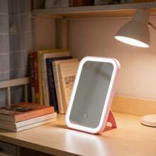 1 Pc LED Makeup Mirror Light Pink Indoor Lighting For Bathrooms Bedrooms Corridors Can Be Hung Or Hung Daily Party Gift Use - Makeup Mirror - View 2