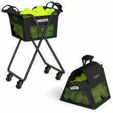 Ball Caddy With Wheels Portable Cart Holds 140 Pickleballs Or 175 Tennis Balls - B0CKM2VT5F - View 1