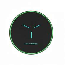 15W无线充电器，兼容 17/16/15/14/13/12 Pro/XS Max/Mini/X/XR，Qi无线快充板，兼容三星手机，适用于办公室、宿舍和家庭使用。 - 黑色 - 查看 8