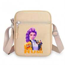 K-Pop恶魔猎人新款卡通印花斜挎包，休闲可爱，男女皆宜 - 彩色 - 查看 4