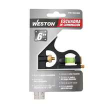 Escuadra De Combinación 15cm Con Punzón De Marcaje Y Nivel Plateado - Plateado - Ver 2