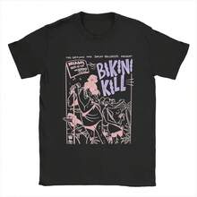 2025 nueva camiseta de algodón puro Bikini Kill, divertida, de manga corta, cuello redondo, talla grande, ropa de calle, camiseta estampada Harajuku - Negro - Ver 1