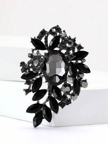 Luxury Glass Pendant Brooches For Women Unisex Elegance Rhinestone Flower Pins Banquet Jewelry Clothing Accessories/Friends Gathering Badges New Gifts - Medium-sized Glass (0037) - View 16