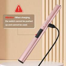 NestHomee Electric Candle Lighter, Rechargeable USB, A Wonderful Gift. Windproof Lighters For Candle Camping Kitchen BBQ Daily Use Utensils Portable - 暮光粉 - 查看 5