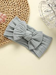 5件套多色婴儿发带，印花图案可爱，非常适合保护宝宝囟门、拍照和作为礼物，适合全年佩戴。 - 深粉紅米灰淺藍 - 查看 7