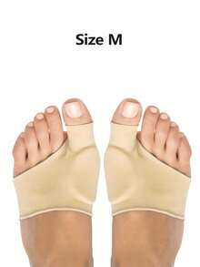 2pcs Silicone Toe Protectors, Comfortable Forefoot Pads, Enhanced Wear Resistance, Big Toe Support & Protection, Beige, Flexible Design, Suitable For Daily Comfortable Foot Care - True Color - View 13