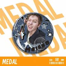 正式会员58mm徽章套装 - 高颜值粉丝周边、痛包配件、背包挂饰和学生胸针、收藏级团体周边 - 彩色 - 查看 4