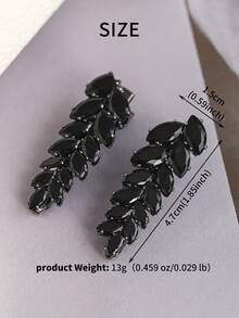 Women's Small Black Hair Clips, Lightweight Hair Pins For Fixing Fine Hair, Everyday Hairstyles,Festival,Birthday - Black - View 8