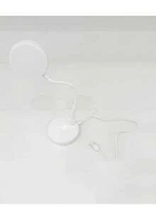 LED Desk Lamp With 3-Level Dimmer, Flexible Gooseneck, Eye-Caring Table Light, USB Powered, Switchable White To Warm Illumination, Ideal For Home Office Reading And Studying - White - View 9