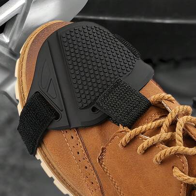 1pc Durable Rubber Motorcycle Clutch Pad - Anti-Slip Texture Shoe Cover, With Safety Hook Buckles To Enhance Control And Comfort, Motorcycle Clutch Shoe Protector