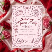 1pc Personalized Bow Greeting Card With Envelope, Customizable With Text, Photos Or Designs. Pink Bow Birthday Invitation Card: Suitable For Girls' Party, Can Be Customized As Folding Birthday Card, Thank You Card And Unisex Wedding Invitation Card - Multicolor - View 1