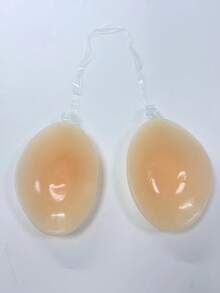 New Silicone Invisible Bra With Straps, Enhances Cleavage - Apricot - View 11