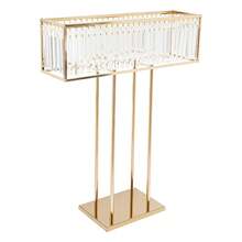 35.43in Crystal Wedding Flower Stands, Crystal Plant/Flower Display Stand, Wedding Floor Standing/Table Centerpiece For Decoration Road Guide, Gold Flower Rack For Wedding Birthday Party Celebration Festival Graduation Home Decoration - Vàng - Xem 7
