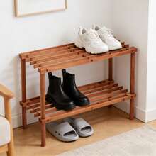 Shoe Racks - Wood Color - View 3