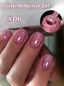 12毫升 冬春美甲 情人节 粉色 红色 金色 迪斯科 碎钻 凝胶指甲油 美白 流行 百搭 美甲 超闪亮亮片 美甲用品 - 彩色 - 查看 15