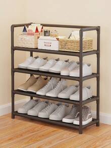 1pc 3/4/5/6/7 Tier Multi-Layer Shoe Rack Sturdy Space Saving Shoe Organizer Dustproof Large Capacity Entryway Shoe Storage Stand Easy Assembly For Home Dormitory - Multicolor - View 2