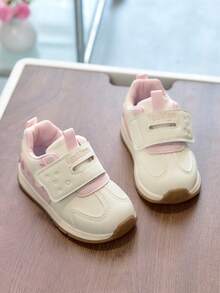 1双儿童运动鞋，新款春秋季女童鞋，男童鞋，防滑软底休闲鞋，幼儿鞋，鞋子 - 粉色 - 查看 1