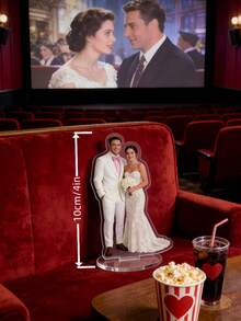 1pc Personalized Standee,Custom Photo Acrylic Stand,Wedding Photo Stand,Cute Desktop Ornament, Unique Keepsake Gift For Couples,Perfect For Birthday,Wedding,Valentine's Day, And Special Occasions