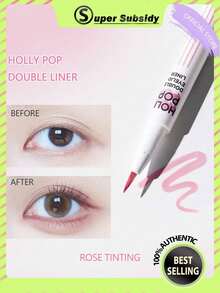 HOLIKA HOLIKA Holly Pop 双头眼线笔 #03 玫瑰色，轻盈如羽，精准如墨，24 小时持妆，速干不拉扯眼皮，无油配方，便携迷你装，防汗，适合单眼皮，打造专属眼线，韩式妆容，0.5克/0.01盎司 - #03 Rose Tinting - 查看 2