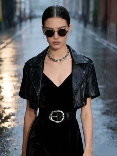 1 st. Dambälte med gyllene/silverfärgat oregelbundet spänne, klassiskt PU-bälte med enfärgat, enkelt och avslappnat jeansspänne