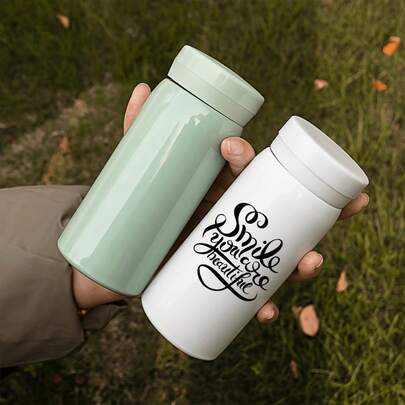 Pegatina para taza de café "Eres hermosa", calcomanía de vinilo con cita inspiradora, texto negro de PVC, regalo reflexivo y decoración de autoestima, 1 pieza