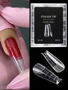 120 khuôn đúc móng hai lớp/hộp dùng cho móng polygel, 12 kích cỡ khuôn đúc móng polygel trong suốt, bộ dụng cụ tự làm móng nối dài, miếng dán móng nối dài chuyên nghiệp. - Nhiều màu - Xem 1