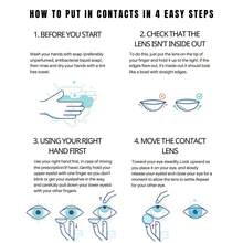 1 par de lentes de contacto de color suaves de 14.2mm desechables en 1 año, esenciales para fiestas de Navidad - Desechable Anual - Ver 8