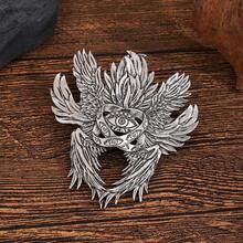 Hot Selling Viking Retro Six-Winged Angel God's Eye Hair Clip Personality  Fashion Versatile Hairpin Party Accessories - 銀色 - 查看 7