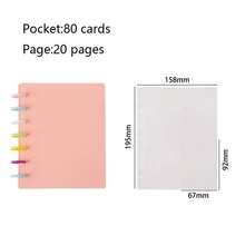 80-Pocket Mushroom Hole Card Album, Multi-Pocket 3-Inch Photo Album, INS Style Idol Card Collection Book, Kpop Card Holder Loose-Leaf Photo Card Holder - Multicolor - View 5