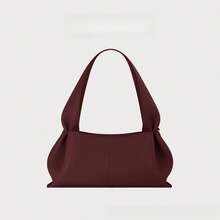 Women's Handheld Shoulder Bag - Black Cherry Red - View 1