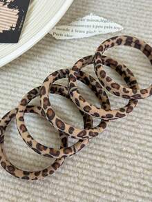 复古豹纹发带，时尚街头辣妹头饰，吸汗弹力运动发带，甜美酷炫辣妹豹纹发带，欧美复古弹力时尚发带，面料，运动瑜伽防汗发带，浴室洗脸必备，购物、旅行、出差、工作、餐饮必备 - 彩色 - 查看 7