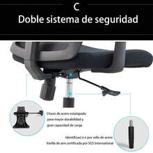 Set 1 Sillas De Oficina Escritorio Ejecutiva Ergonómica Oficina,Silla Giratoria Ejecutiva Ergonomica De Oficina Escritorio,negro - Negro - Ver 5