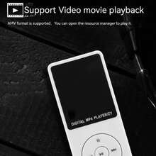 Máy nghe nhạc MP3/MP4 cầm tay, màn hình LED, giao diện USB, đài FM, hỗ trợ MP3 và thẻ nhớ Micro SD, pin lithium polymer sạc lại tích hợp, bao gồm tai nghe và cáp dữ liệu, thích hợp cho các hoạt động thể thao ngoài trời và du lịch. - Nhiều màu - Xem 6