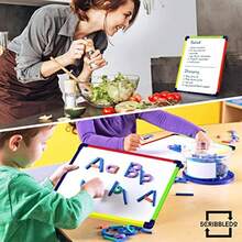 SCRIBBLEDO Colored Frame Magnetic Dry Erase White Board 9 X 12 WHITEBOARDHappy And Playful Games For Children, Essential For Children - White - View 5