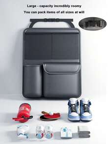 1pc Car Trunk Storage Bag Foldable Vehicle Cargo Organizer Box, Multi-Function Car Interior Tail Box Accessories - A - View 7