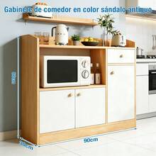 Armario Organizador De Cocina 3 Puertas Un Cajón 90cm - Multicolor - Ver 4