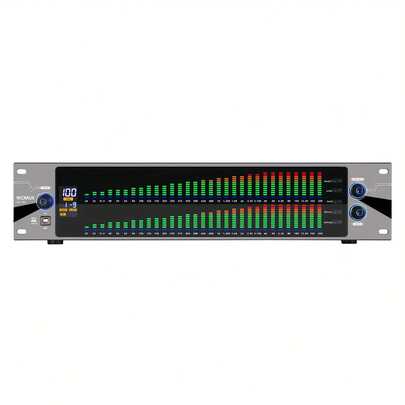 Studio-Grade 2U Dual-Channel 31-Band Digital Equalizer |   PC-Controlled Precision EQ With Live Spectrum Analysis & Advanced Noise Cancellation For Home Audio Systems